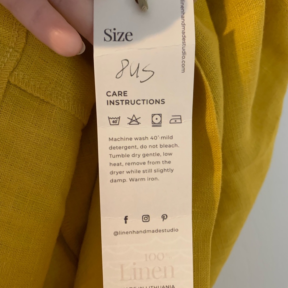 Halter Linen Mini Dress - Picture 5 of 8
